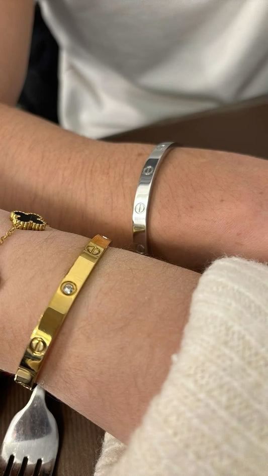Stainless Couple Bangle (Set of 2 )