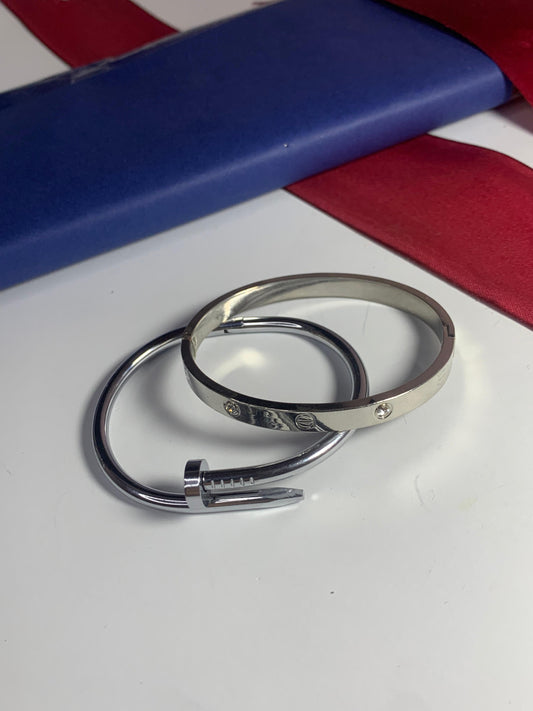Stainless Steel Bangle Set