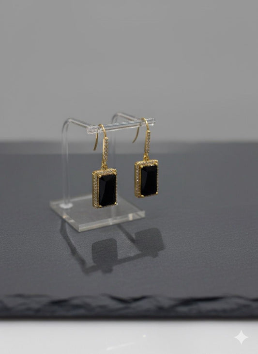 Golden Rectangular Earing