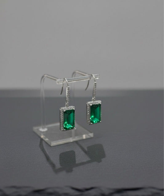 Silver Rectangular Earing
