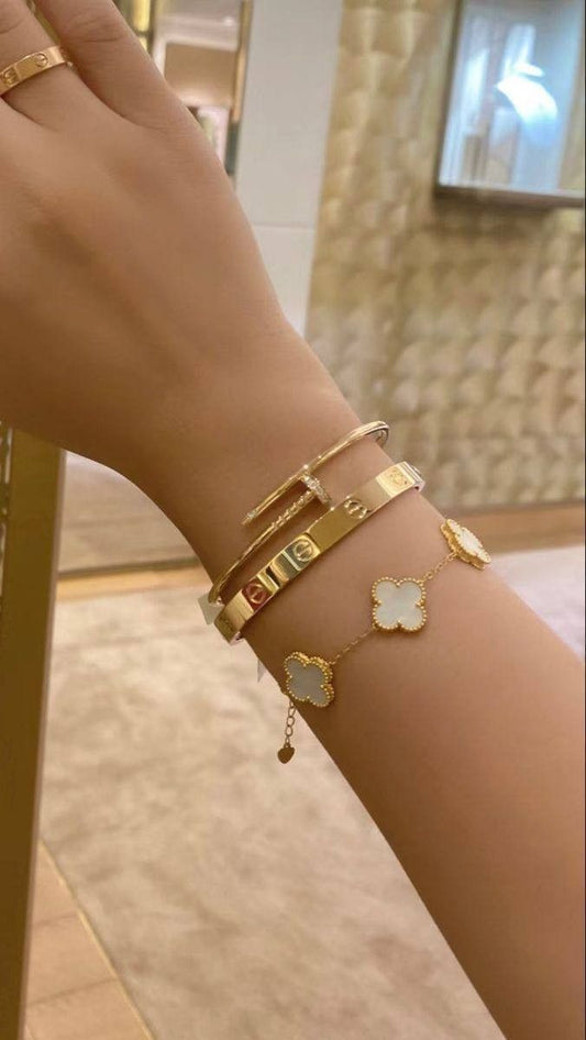 Cartier, Nail & Clover Bangle Set [Set of 3]