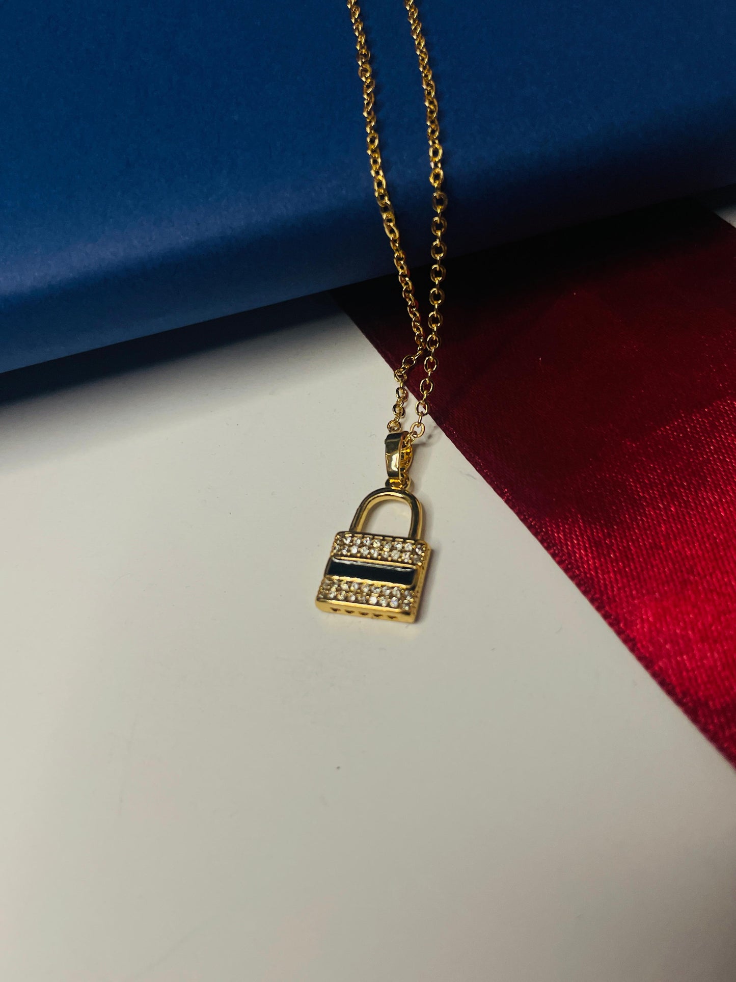 Golden Lock Necklace