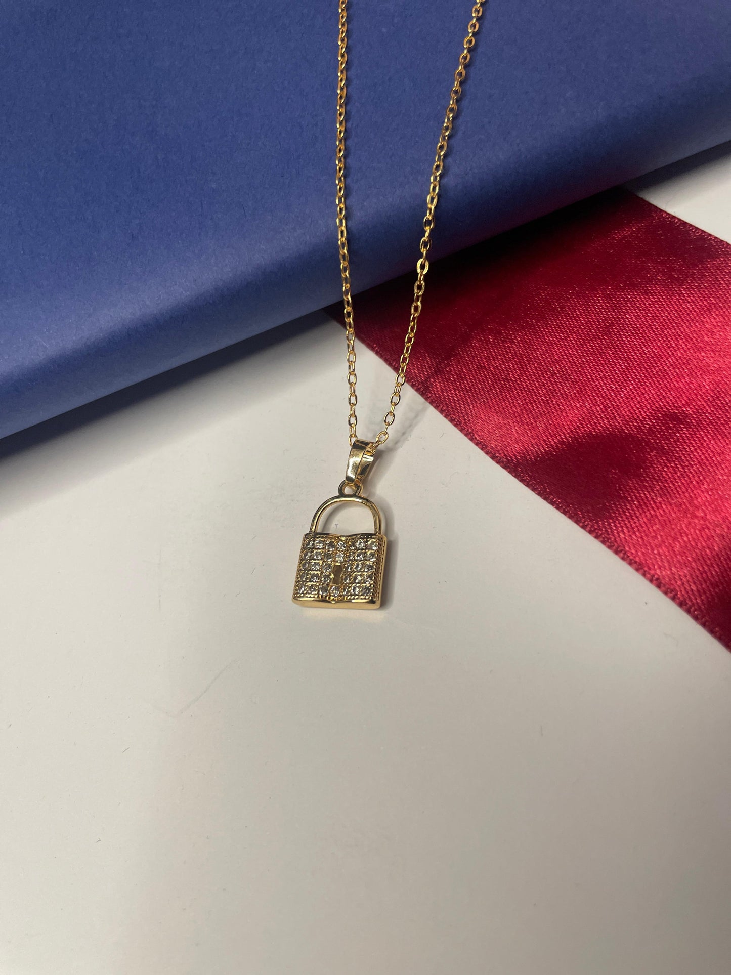 Golden Lock Necklace