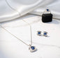 Silver Sapphire Elegance Jewelry Set