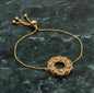 Golden Leaf Halo Bracelet