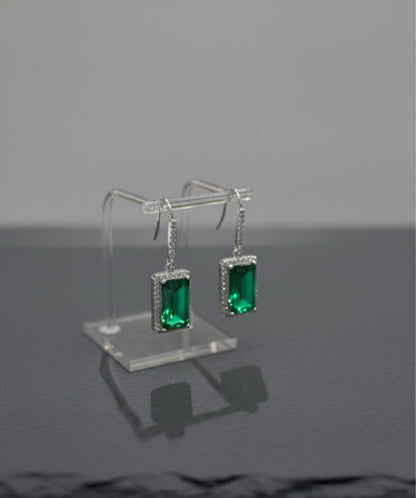 Silver Rectangular Earing